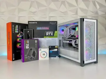 Custom PC build Custom built gaming PC with RGB lighting and high performance components
