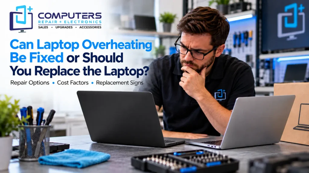 Laptop overheating repair versus replacement decision guide.