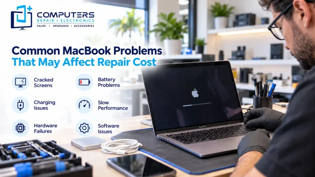 Common MacBook problems affecting repair costs and solutions