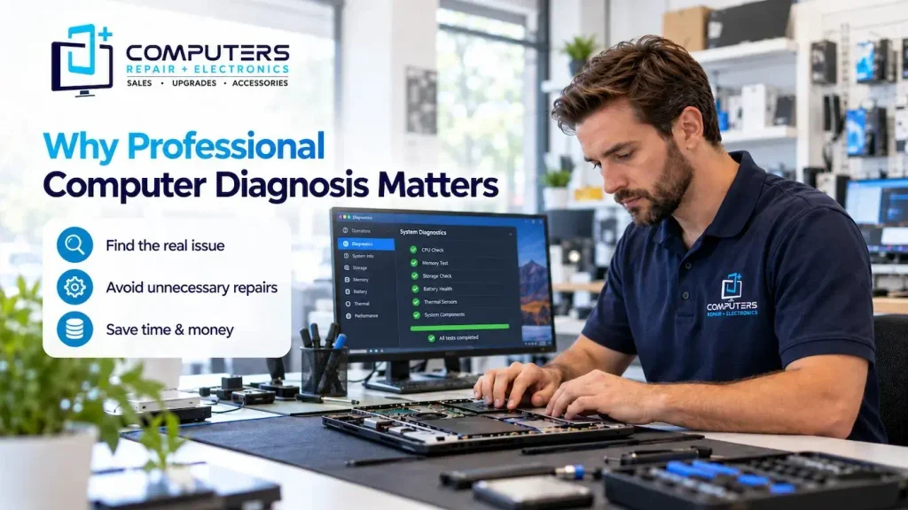 Range of computer repair and upgrade services available