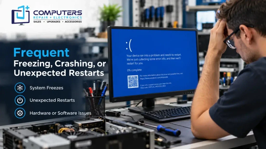 Computers Repair Plus diagnosing PC crashes and system errors