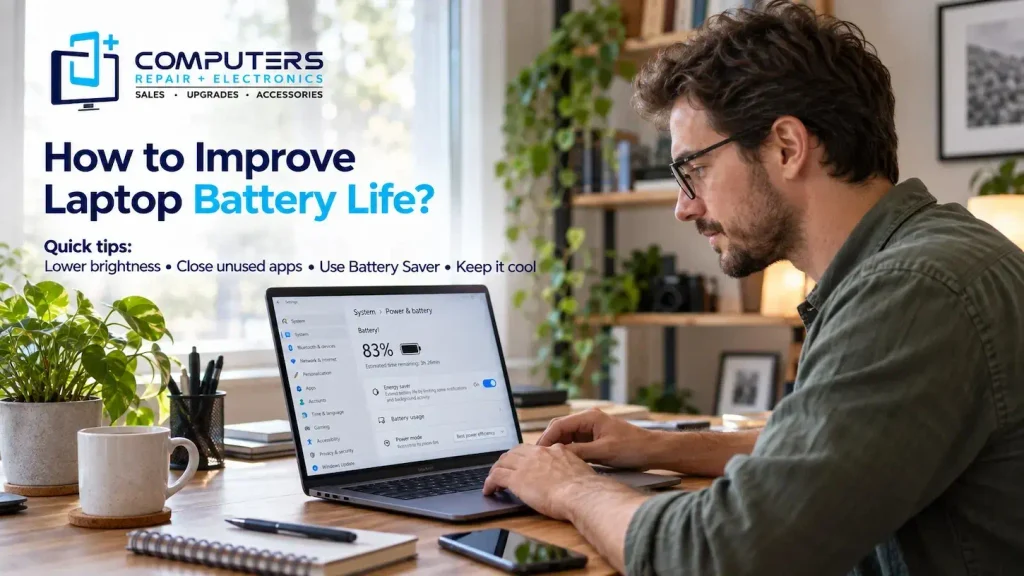 How to extend laptop battery life using simple solutions